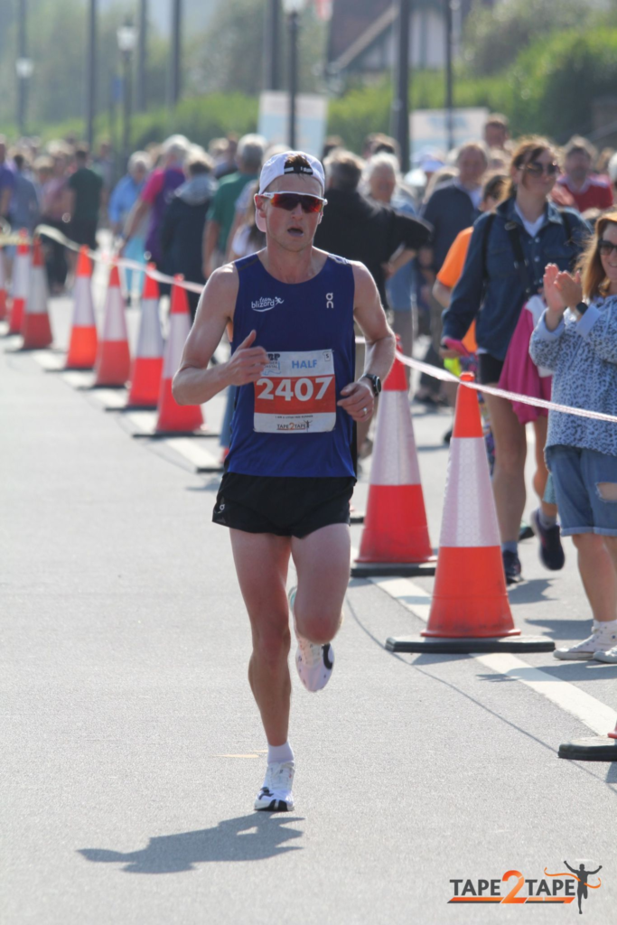 Lee Milburn wins at the Coastal Half Marathon 2023 1 coastal half marathon